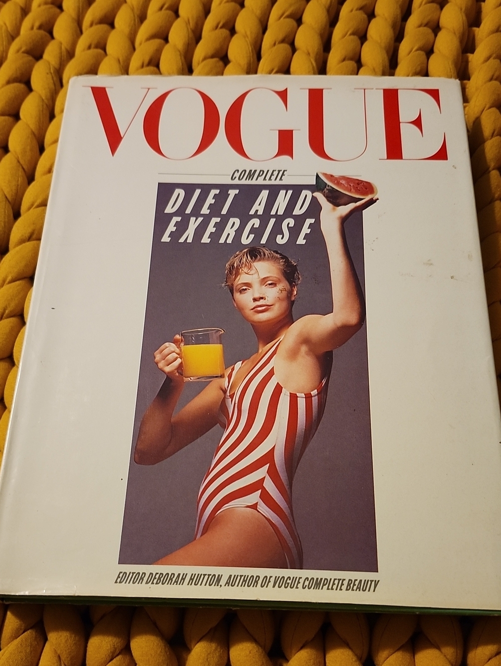 Vogue Complete Diet And Exercise Book Vintage 1985 Deborah Hutton